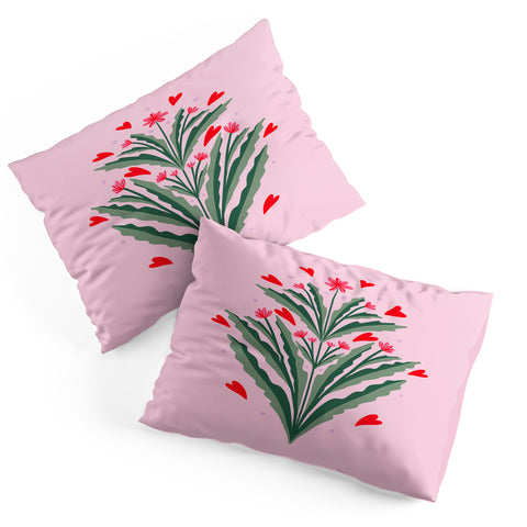 Angela Minca Hearts and flowers Pillow Shams