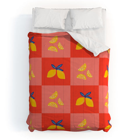 Angela Minca Lemon squares Comforter