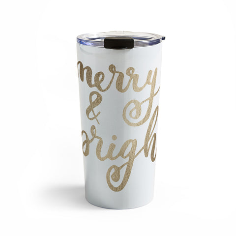 Angela Minca Merry and bright gold Travel Mug