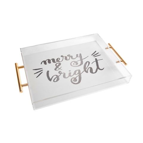Angela Minca Merry and bright silver Acrylic Tray