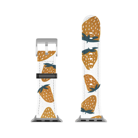 Angela Minca Organic orange strawberries Apple Watch Band