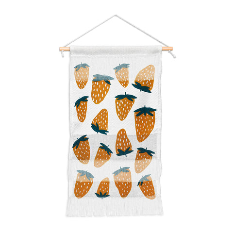 Angela Minca Organic orange strawberries Wall Hanging Portrait