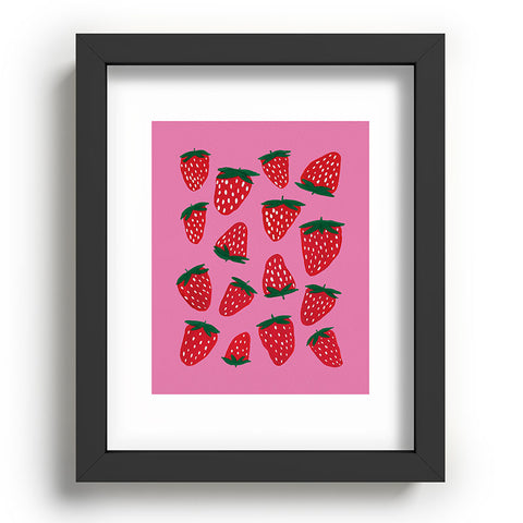 Angela Minca Organic summer strawberries Recessed Framing Rectangle