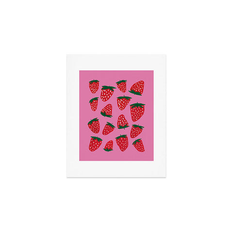 Angela Minca Organic summer strawberries Art Print