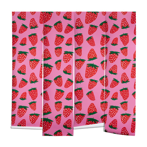 Angela Minca Organic summer strawberries Wall Mural