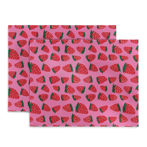 Angela Minca Organic summer strawberries Placemat