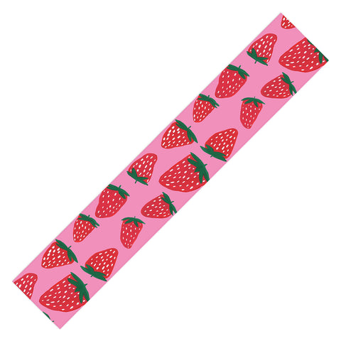 Angela Minca Organic summer strawberries Table Runner