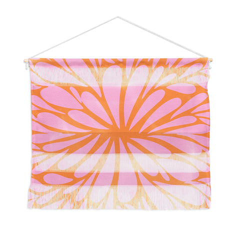 Angela Minca Pink pastel floral burst Wall Hanging Landscape