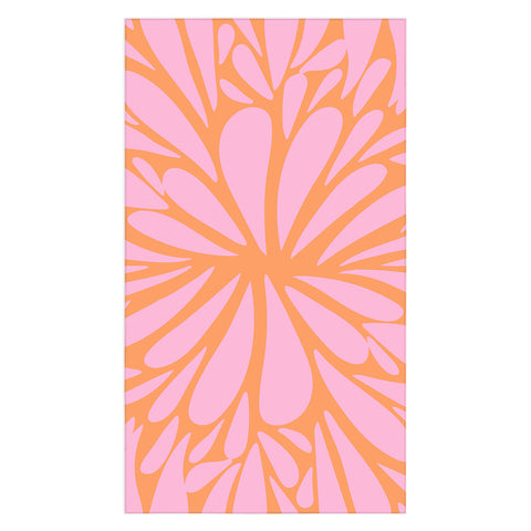 Angela Minca Pink pastel floral burst Tablecloth