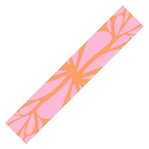 Angela Minca Pink pastel floral burst Table Runner