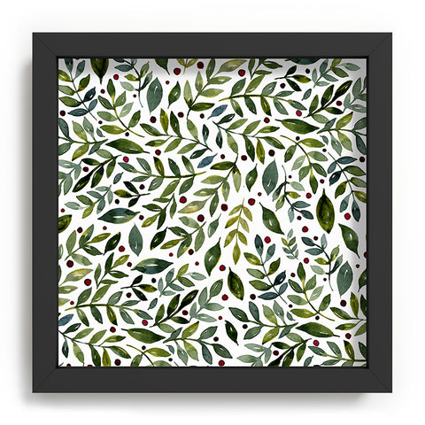 Angela Minca Seasonal branches green Recessed Framing Square