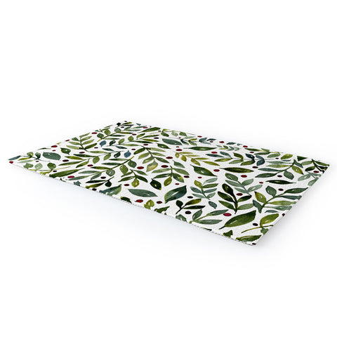 Angela Minca Seasonal branches green Area Rug