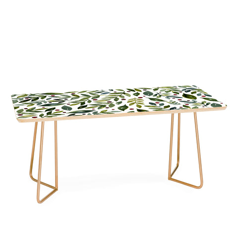 Angela Minca Seasonal branches green Coffee Table