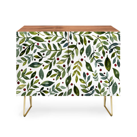 Angela Minca Seasonal branches green Credenza