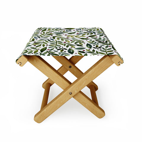Angela Minca Seasonal branches green Folding Stool