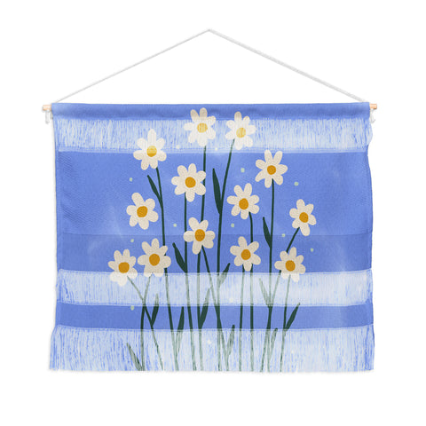 Angela Minca Simple daisies perwinkle Wall Hanging Landscape