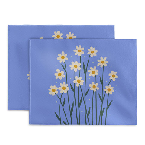 Angela Minca Simple daisies perwinkle Placemat