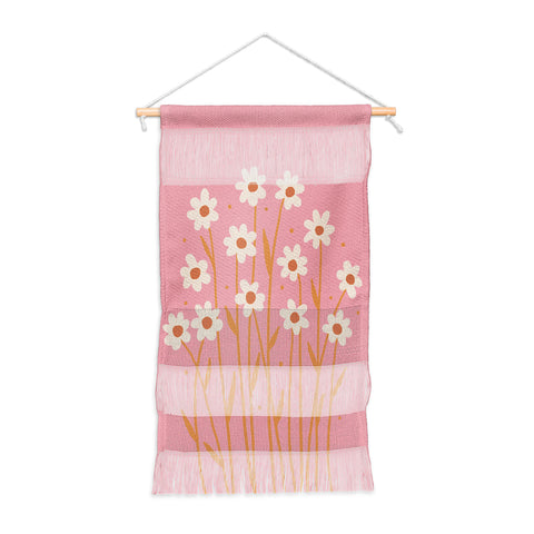 Angela Minca Simple daisies pink and orange Wall Hanging Portrait