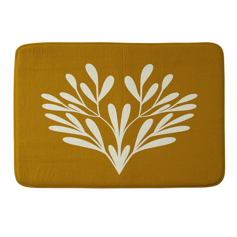 Angela Minca Simple symmetrical branch Memory Foam Bath Mat