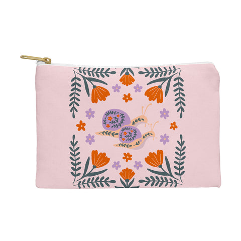 Angela Minca Snails and flowers Pouch