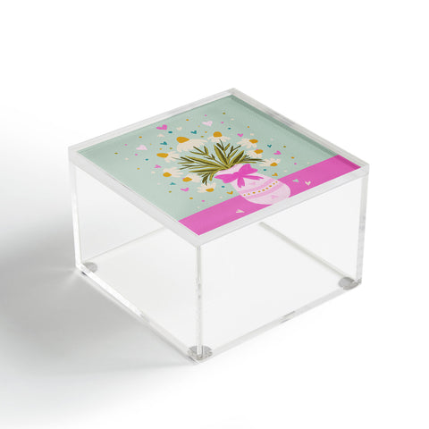 Angela Minca Spring floral vase Acrylic Box