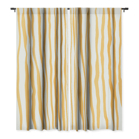 Angela Minca Summer wavy lines yellow Blackout Non Repeat