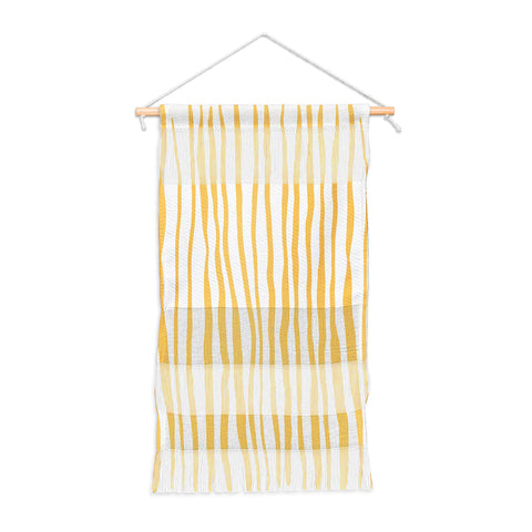 Angela Minca Summer wavy lines yellow Wall Hanging Portrait