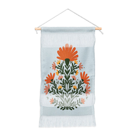 Angela Minca Symmetrical floral bouquet Wall Hanging Portrait