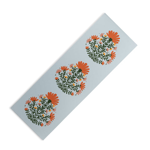 Angela Minca Symmetrical floral bouquet Yoga Mat