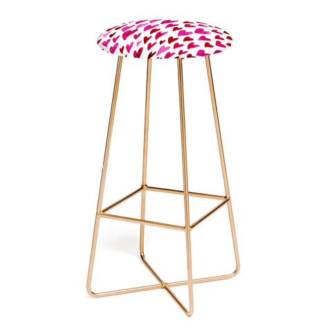 Angela Minca Watecolor hearts Bar Stool