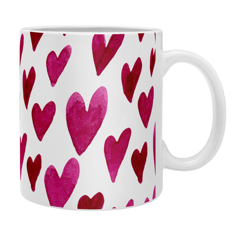 Angela Minca Watecolor hearts Coffee Mug