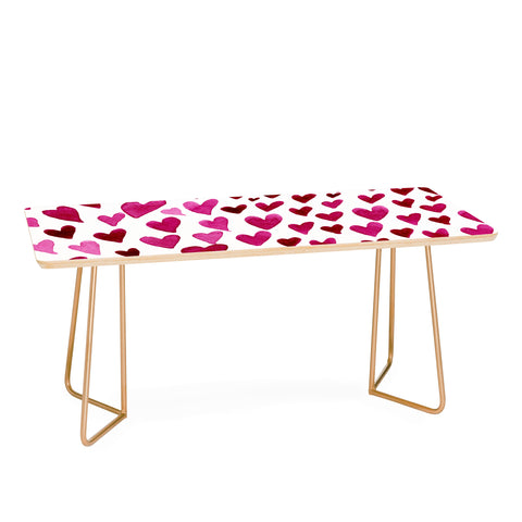 Angela Minca Watecolor hearts Coffee Table