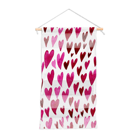 Angela Minca Watecolor hearts Wall Hanging Portrait