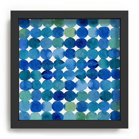 Angela Minca Watercolor dot pattern Recessed Framing Square