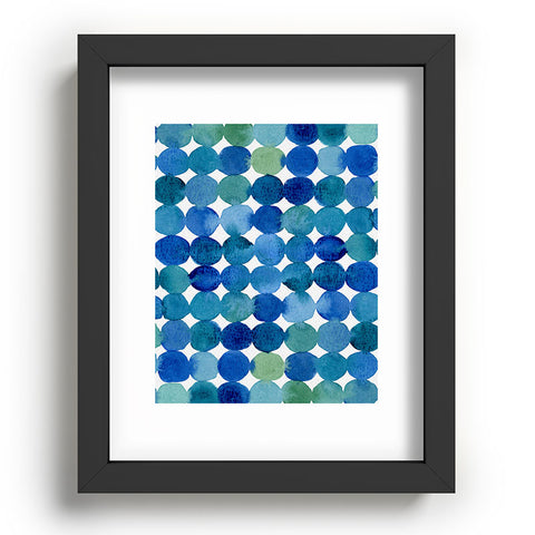 Angela Minca Watercolor dot pattern Recessed Framing Rectangle