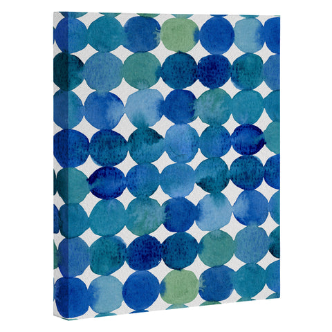 Angela Minca Watercolor dot pattern Art Canvas