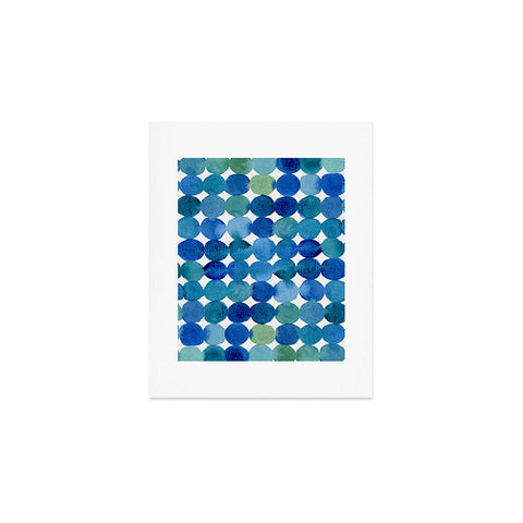 Angela Minca Watercolor dot pattern Art Print