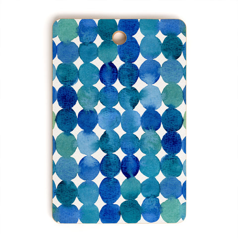 Angela Minca Watercolor dot pattern Cutting Board Rectangle