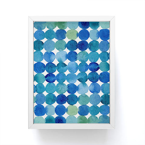 Angela Minca Watercolor dot pattern Framed Mini Art Print