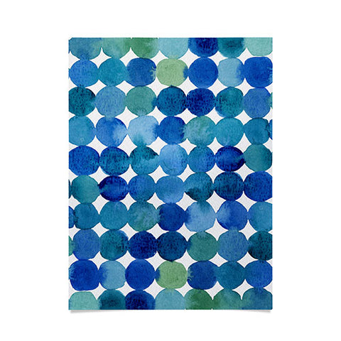 Angela Minca Watercolor dot pattern Poster