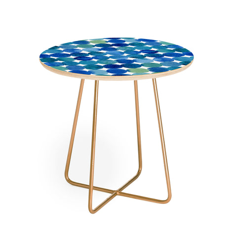 Angela Minca Watercolor dot pattern Round Side Table