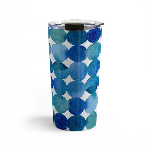 Angela Minca Watercolor dot pattern Travel Mug