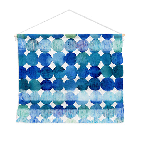 Angela Minca Watercolor dot pattern Wall Hanging Landscape