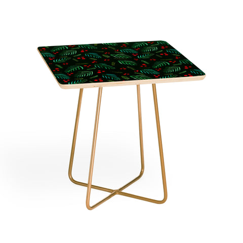 Angela Minca Xmas branches green Side Table
