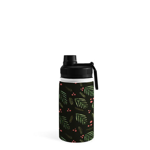Angela Minca Xmas branches vintage Water Bottle