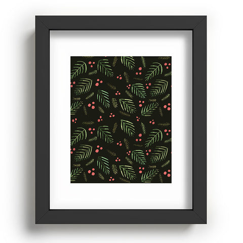 Angela Minca Xmas branches vintage Recessed Framing Rectangle