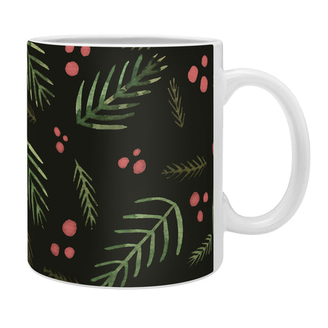 Angela Minca Xmas branches vintage Coffee Mug