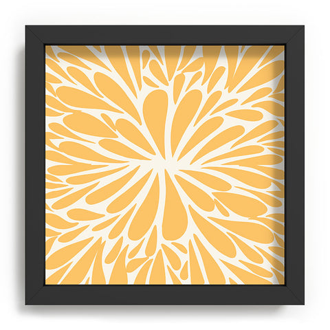 Angela Minca Yellow pastel floral burst Recessed Framing Square
