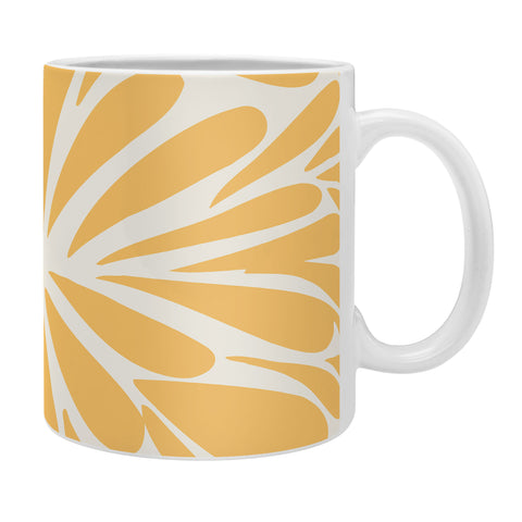 Angela Minca Yellow pastel floral burst Coffee Mug
