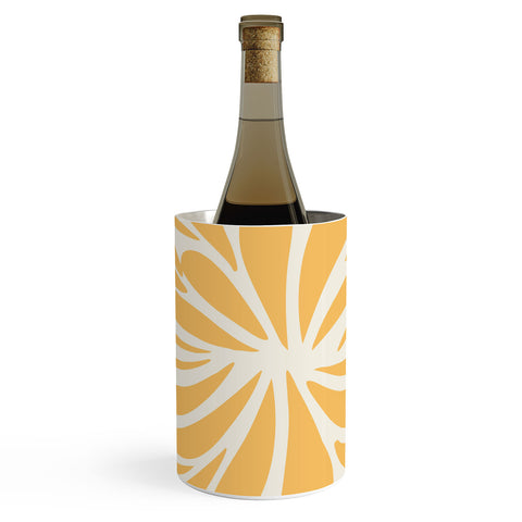 Angela Minca Yellow pastel floral burst Wine Chiller
